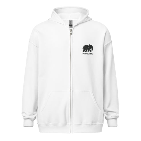 Elephant Conservation - Full Zip Womens Hoodie